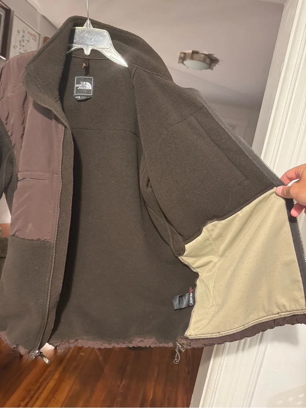 North face Denali brown medium